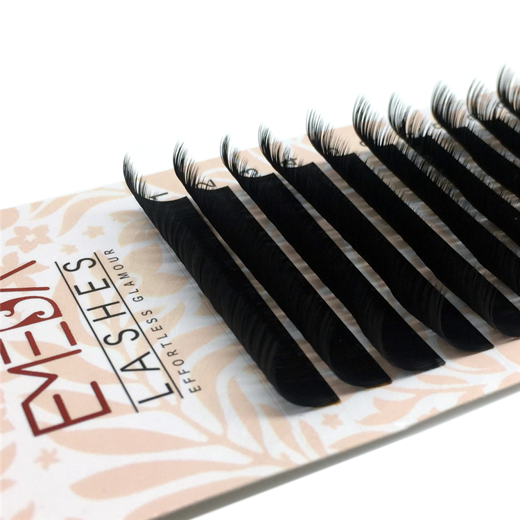 Private Label Ellipse Flat Eyelash Extensions Wholesale